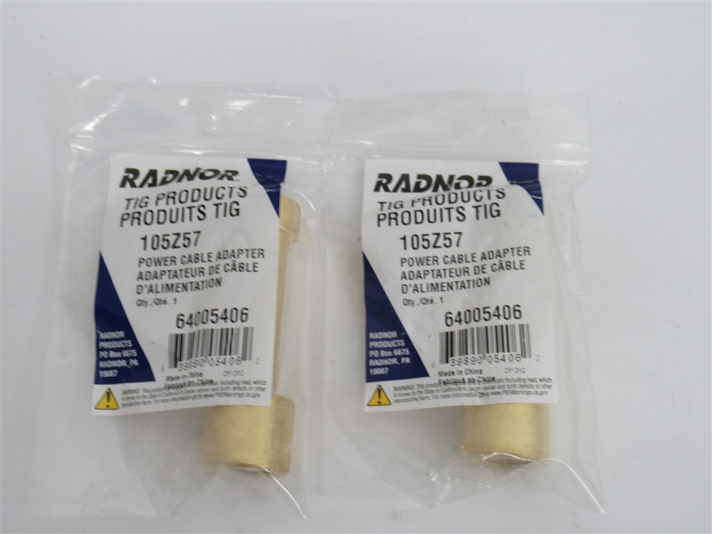 Radnor 105Z57 Power Cable Adapter, 2 Pack, 64005406