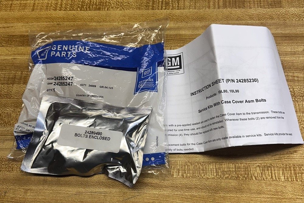 GM Input Shaft Support Bolt Kit 24285247