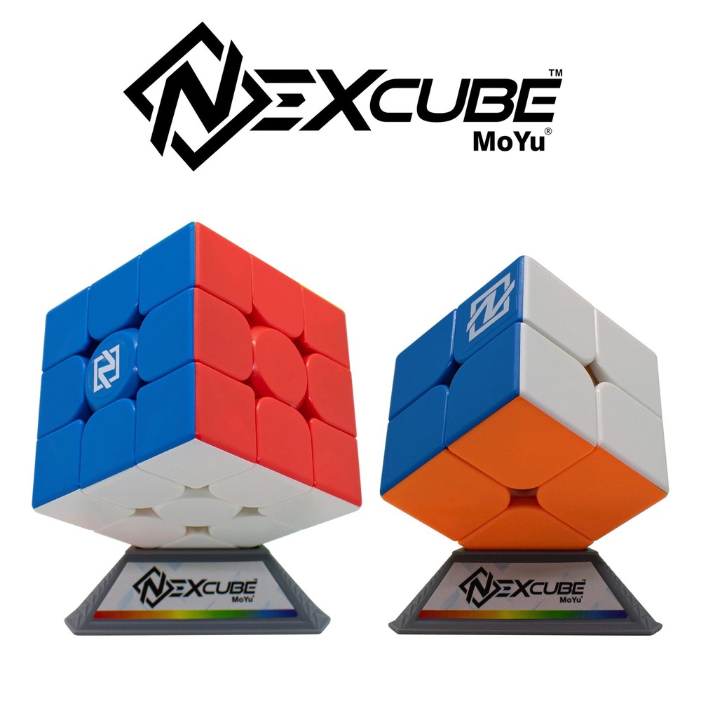 NEXcube 3x3 + 2x2 Classic - Stickerless Speed Cube - Super Smooth Technology Unl