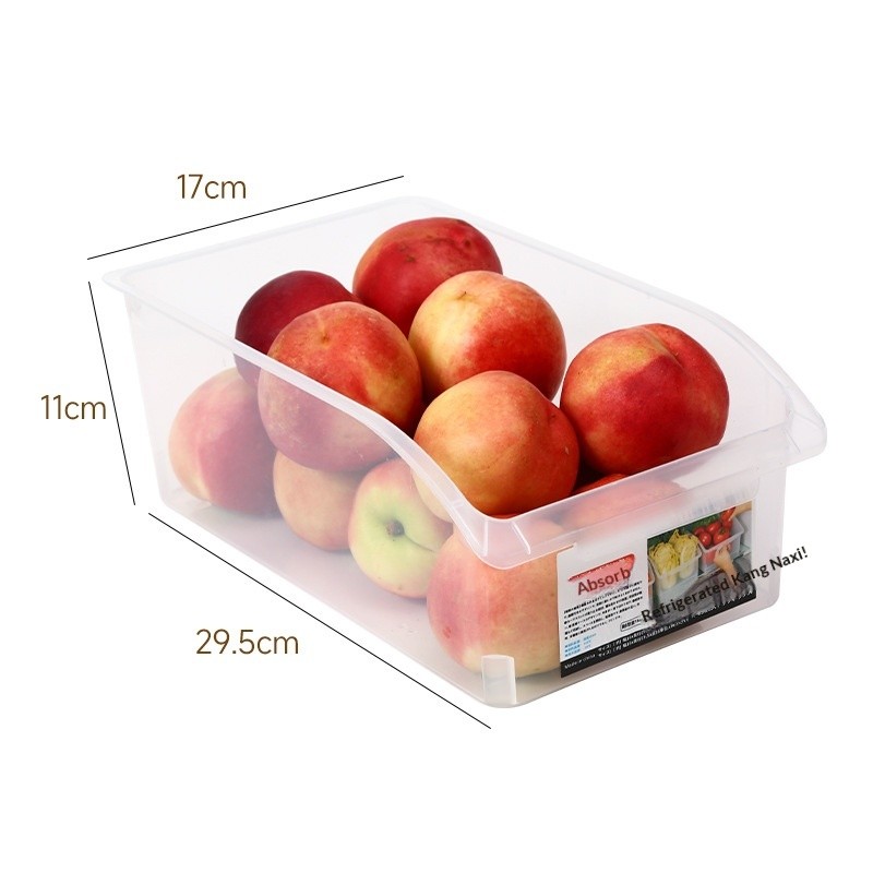 Drawer style refrigerator storage box, storage box, kitchen