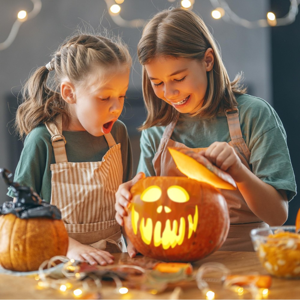 Halloween Pumpkin Carving Set with 10 Patterns