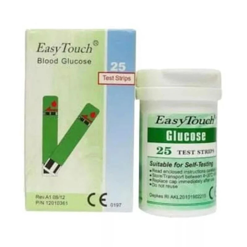 EasyTouch Blood Glucose Test Strips - 1 Box @ 25 Strips