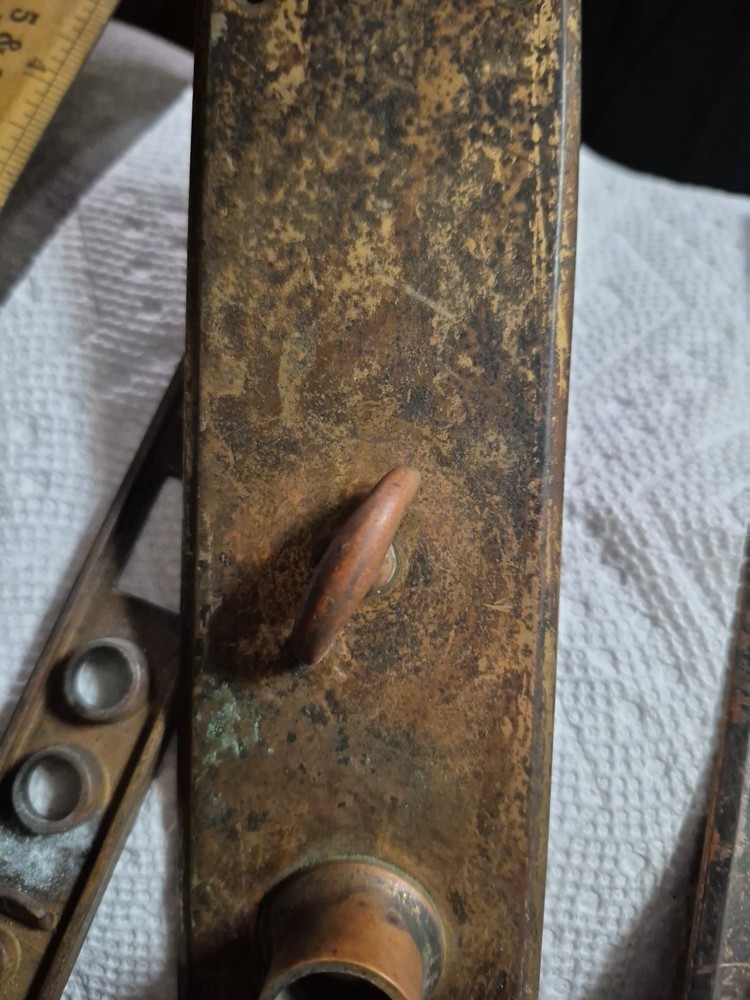 Solid Brass Antique Door Plate Escutcheon Set