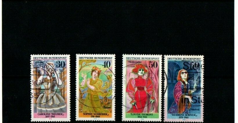 1976 Germany Famous Actresses Excellent Condition