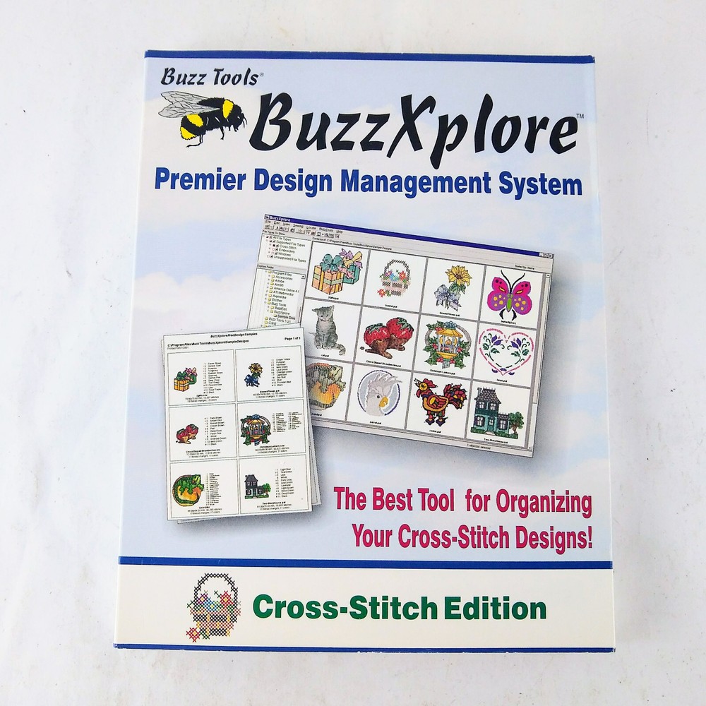 Buzz Tools BuzzXplore 1.0 Cross Stitch Edition w/ Serial # for Windows XP 98 95
