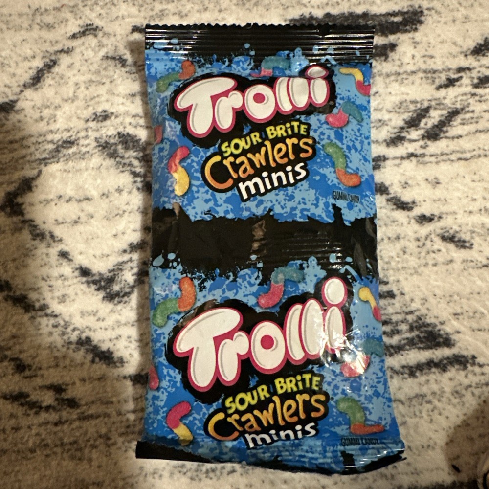 FACTORY ERROR! Trolli gummy worm, double wrapped factory error. RARE.