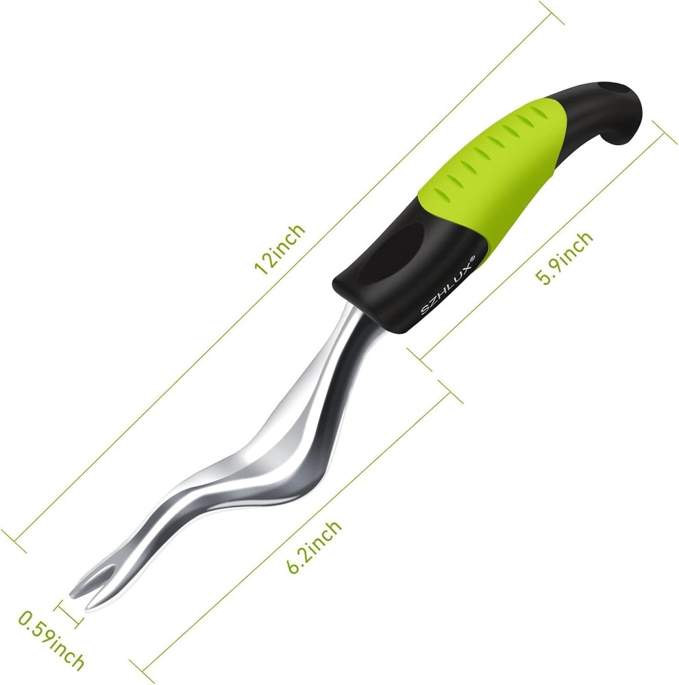 Compact Green Hand Weeder - Durable Weed Puller Tool for Effortless Weeding