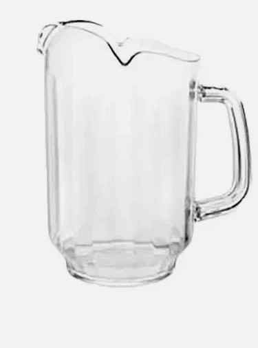 USED Thunder Group PLWP064CL 64 oz Clear Polycarbonate 3 Spout Water Pitcher (S)