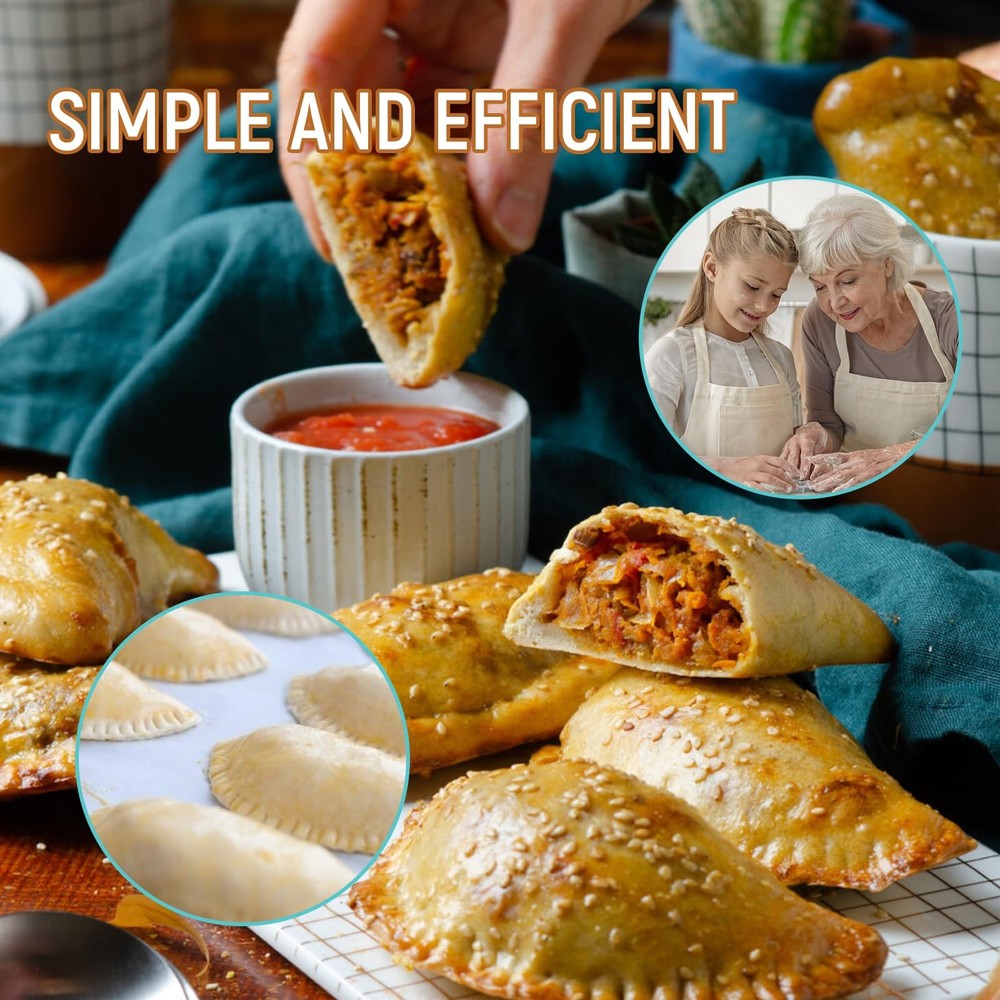 Dumpling Maker,Empanada Maker Press,Tortilla Folder,Tortilla 8 Inches, Mint