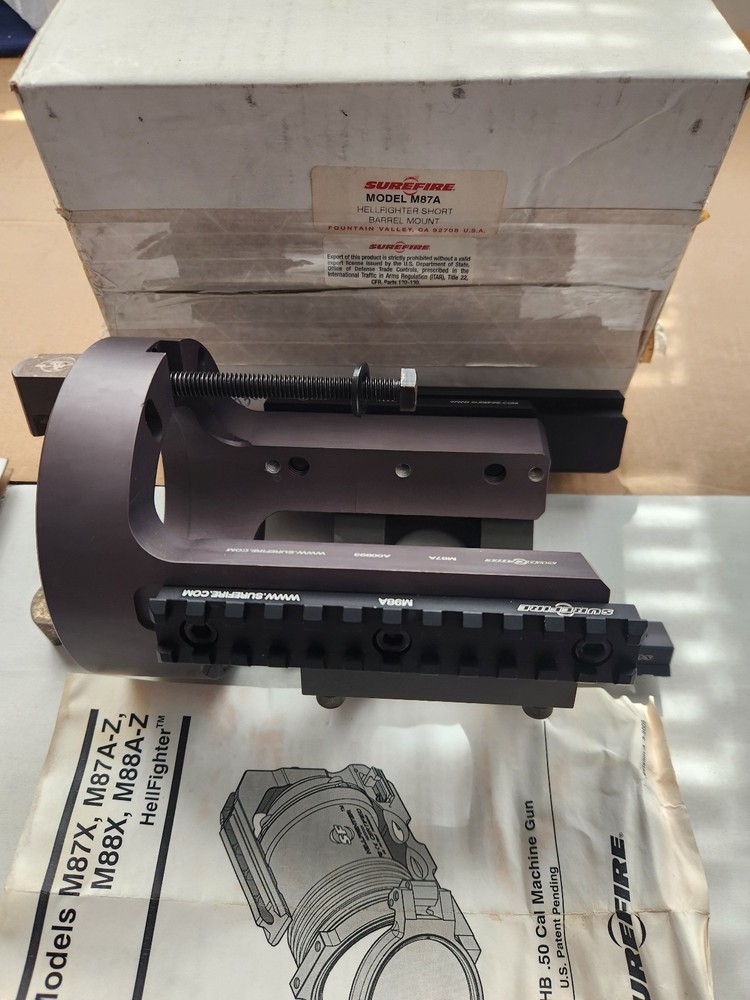 SureFire Hellfighter M87A Short Barrel Mount, NOS, in a box