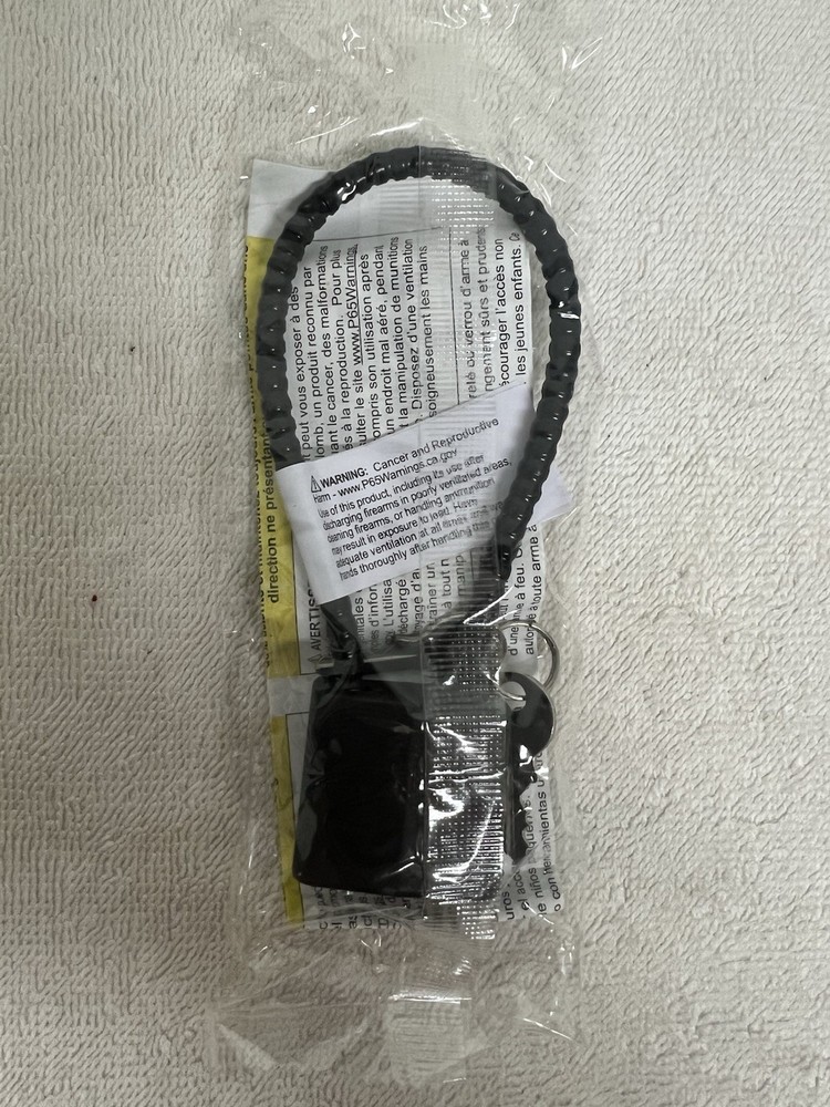 Firearm Keyed Cable Lock (Black) Sealed Never Used