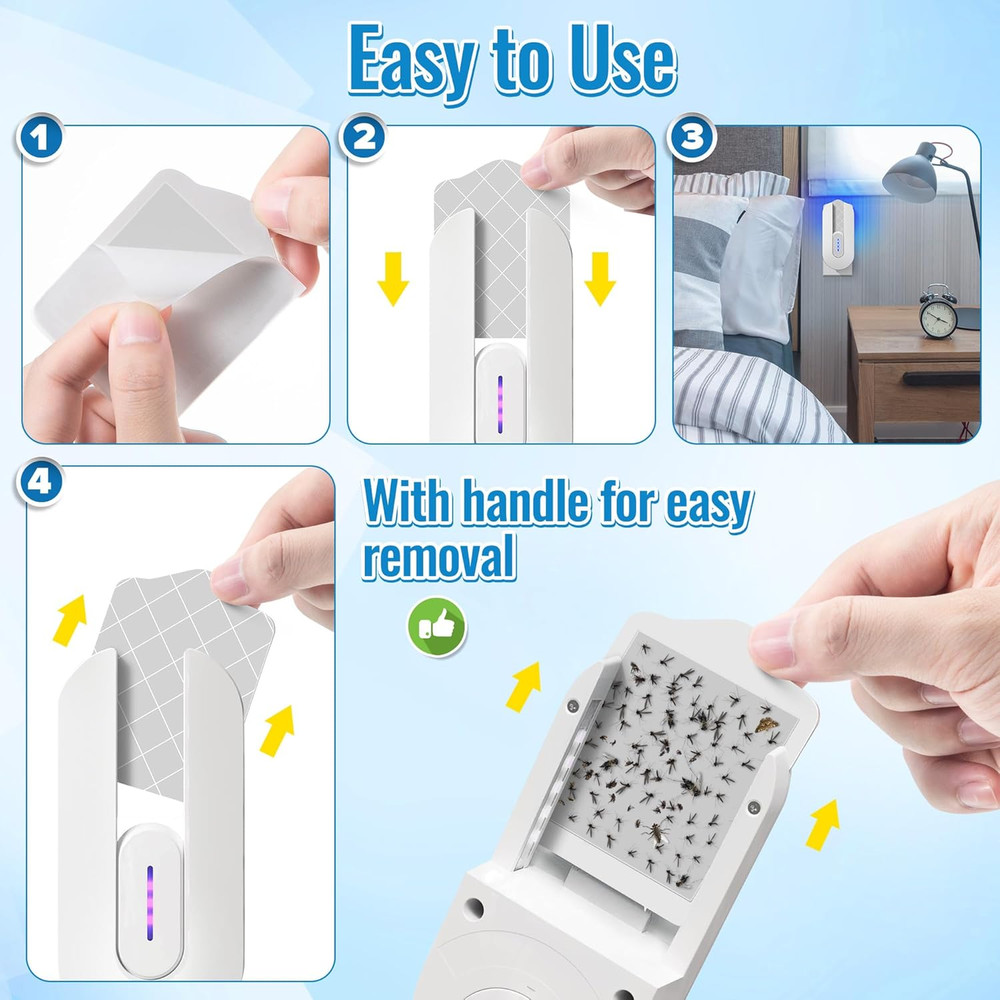 20 Pack Flying Insect Trap Refill Compatible with Bugmd No Buzz Zone Bug Trapper