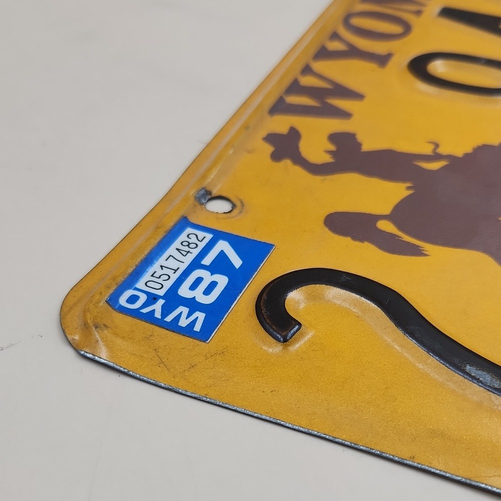 Old license plate