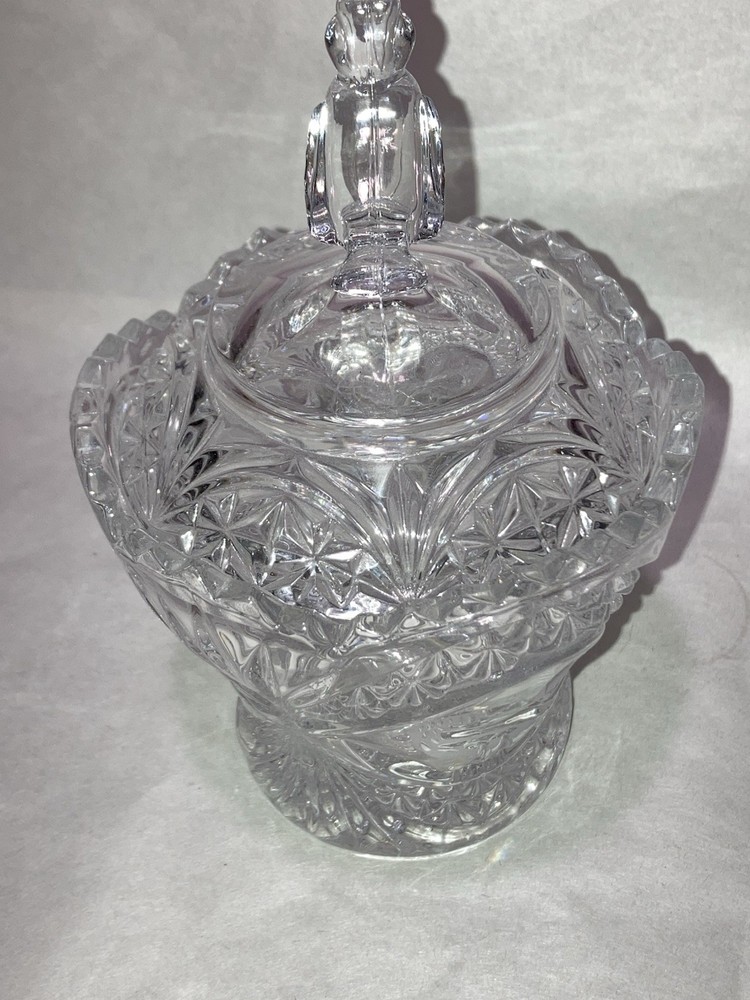 Hofbauer Byrdes Crystal Jam or Condiment Jar With Spoon