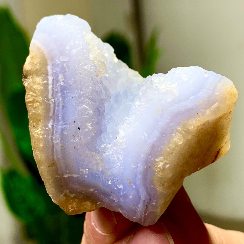 56GNatural Blue striped agate Crystal Chunks piece form Mineral Specimens