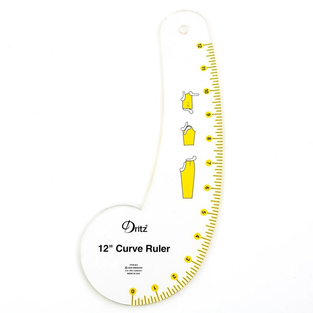 Dritz 12" Curved Ruler dressmaking ruler