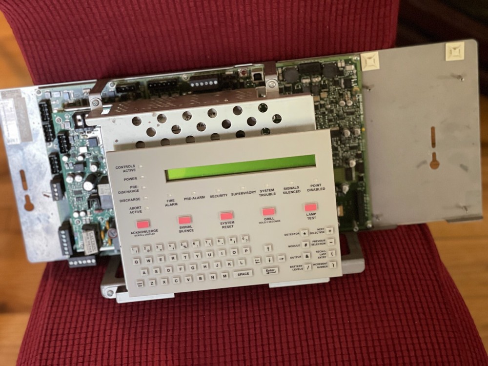 Used Notifier CPU320SYS Fire Alarm System with Display in great condition