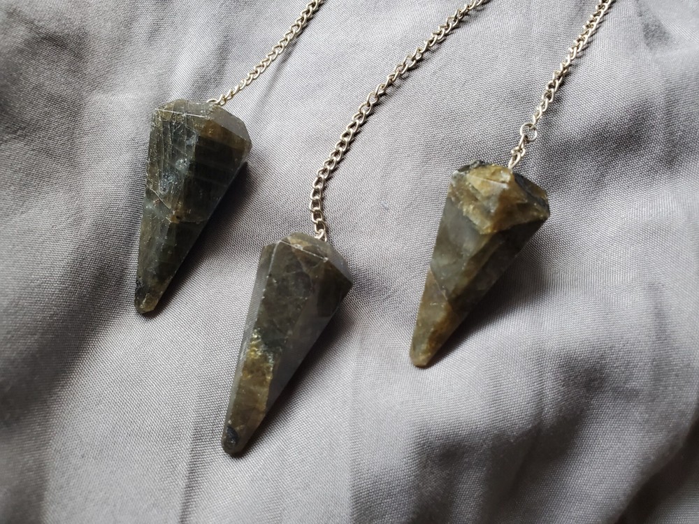 Labradorite Crystal Pendulum Healing Gemstone
