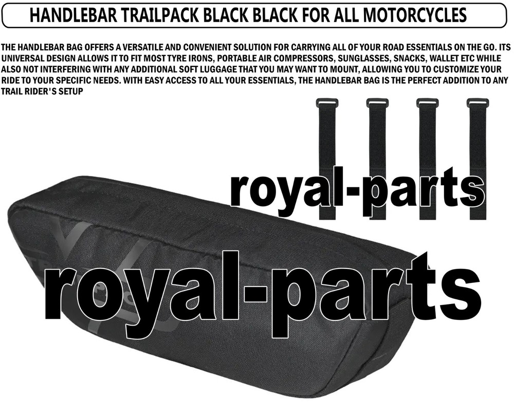HANDLEBAR TRAILPACK BLACK FIT FOR ALL MOTORCYCLES