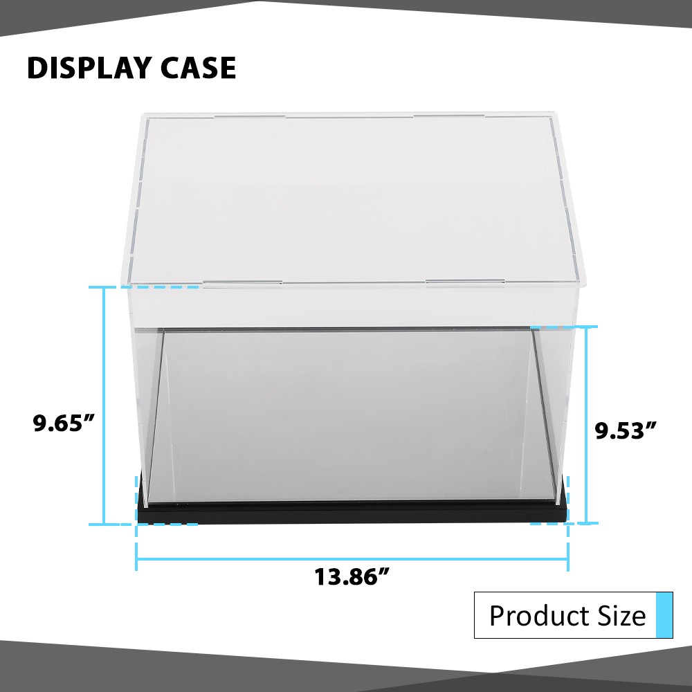 Clear Single Boxing Glove Horizontal Display Case
