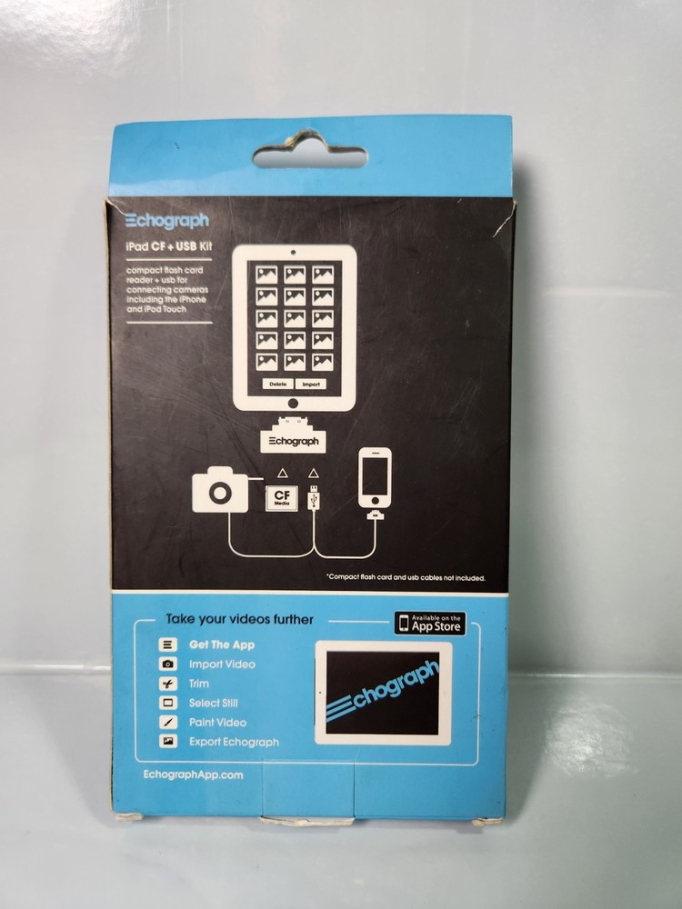 Echograph iPad CF Card Reader In Box Incomplete