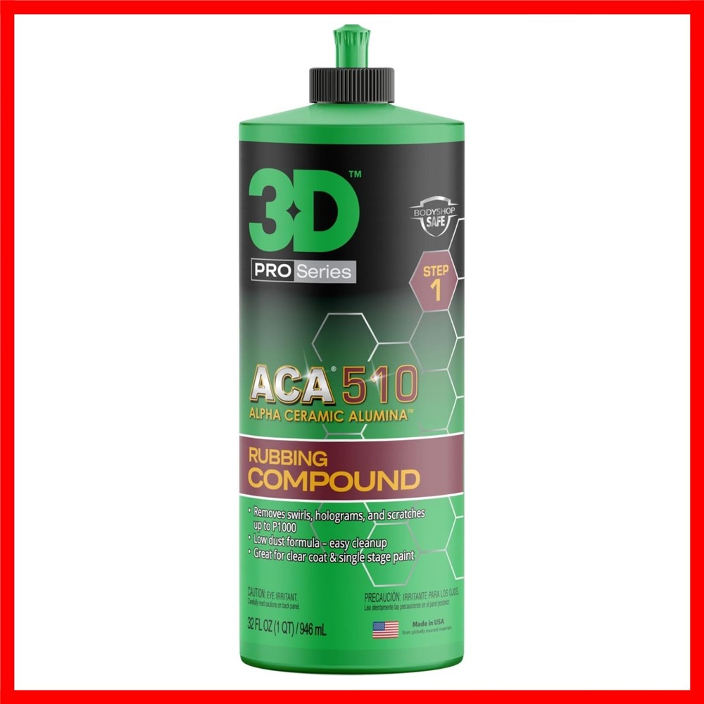 ACA 510 Rubbing Compound – Fast-Cutting Paint Correction Compound with Alpha ...