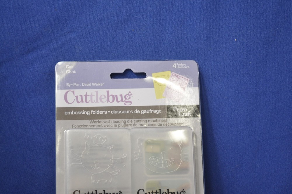 Cuttlebug Cat Embossing Folder