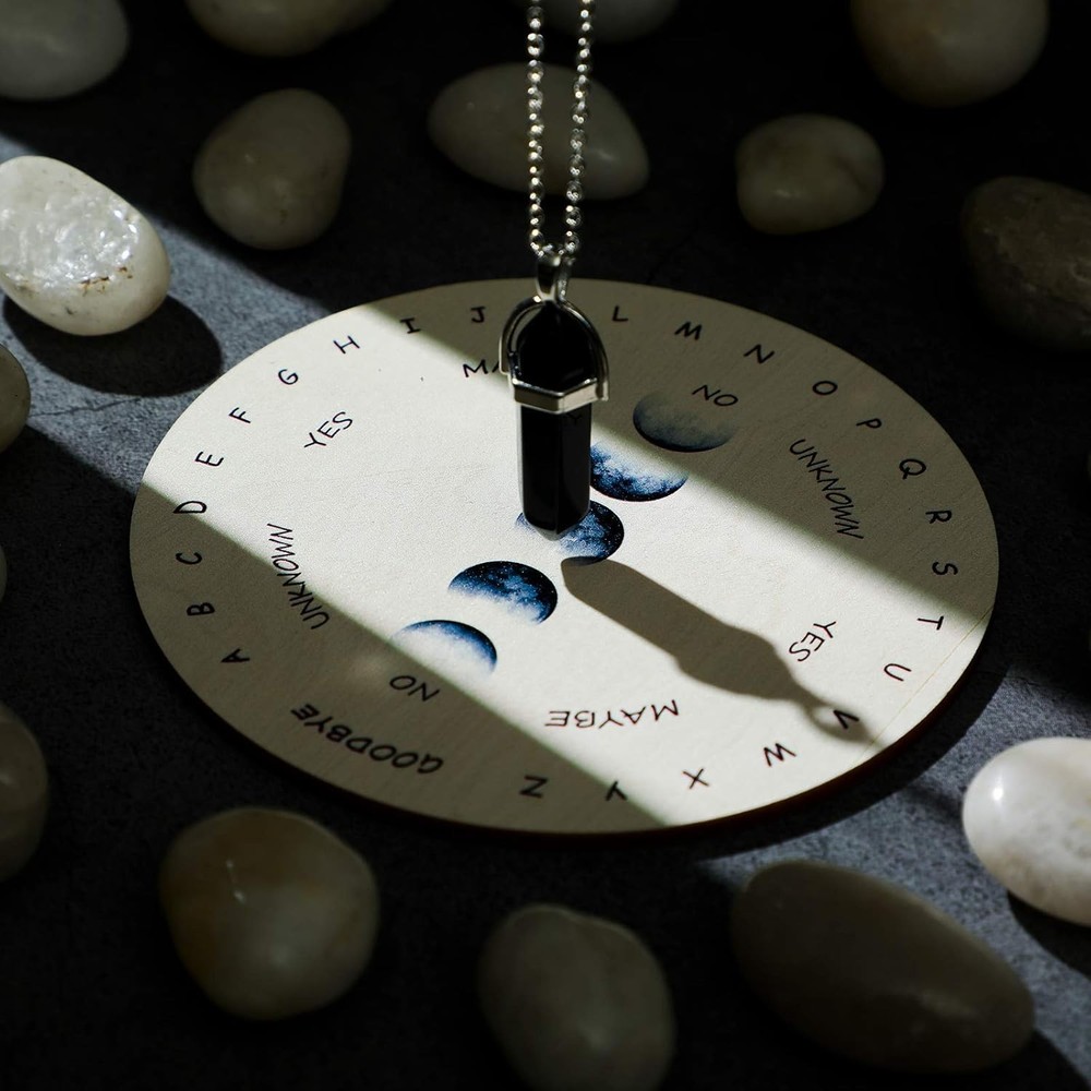 Pendulum Board for Divination Moon Phase Pendulum Board Dowsing Divination