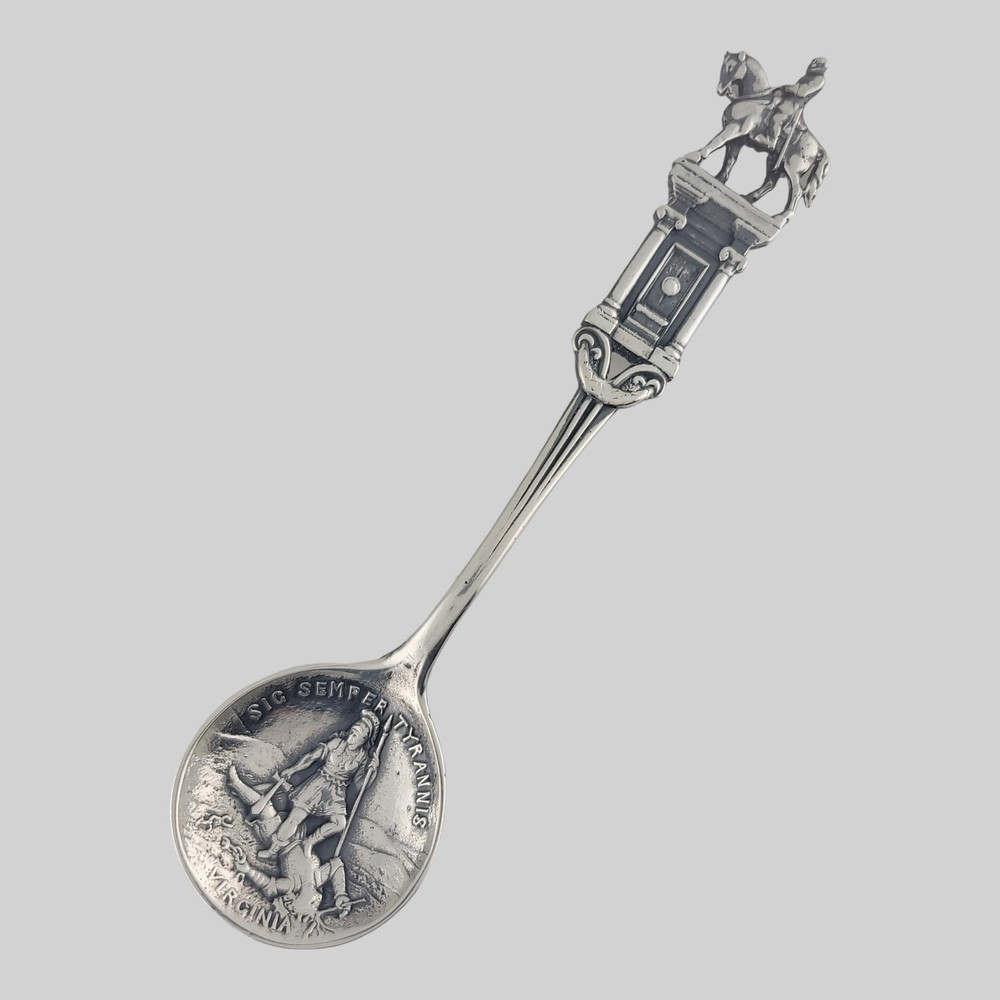 Sterling Silver GORHAM Souvenir Spoon ROBERT E. LEE Monument VIRGINIA VA