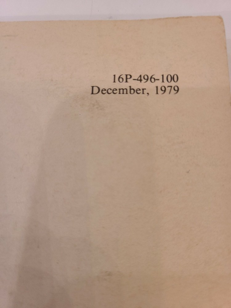 ORIGINAL Williams Solid State Flipper Maintenance Manual 34 pages December 1979