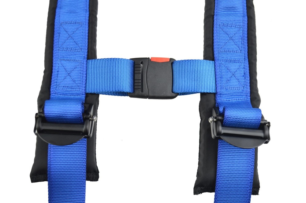 SIDE x SIDE 2" SEAT BELT HARNESS RACE HARNESS LATCH TYPE BLUE