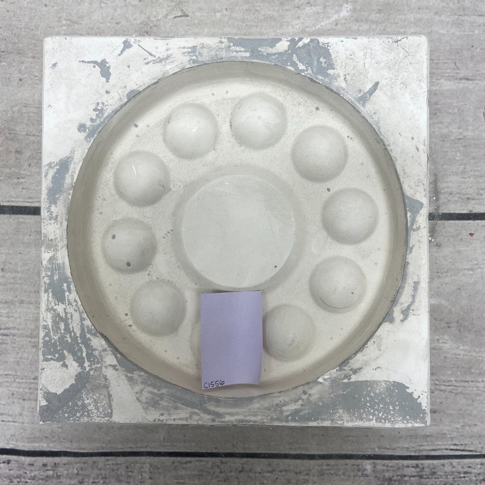 Unbranded Ceramic Casting Mold Round Deviled Egg Serving Platter Tray