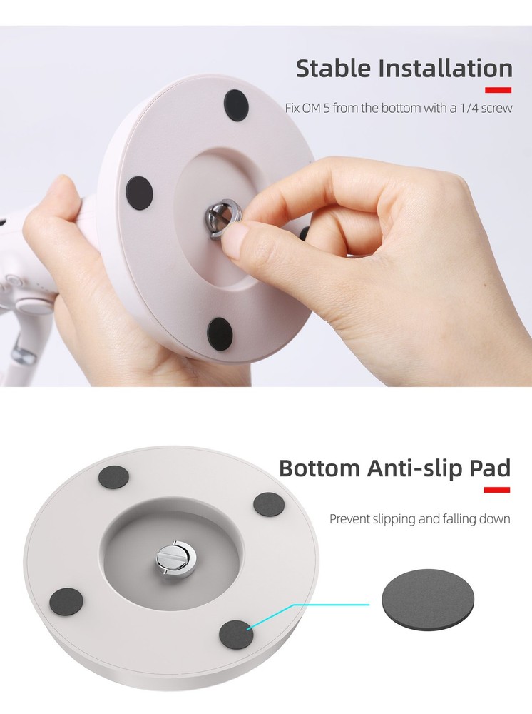 Plastic Fixed Holder Gimbal Desktop Base Support For DJI OM5 Stabilizer Mobile;