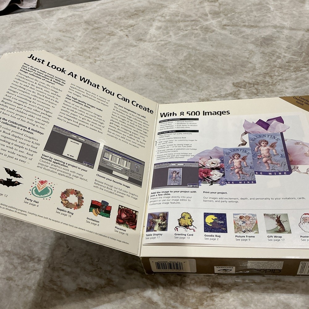 Broderbund ClickArt Celebrations & Holidays PC CD-ROM Big Box Software