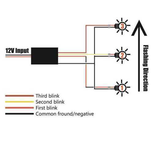 For Turn Signal Light 3-Step Sequential Universal Chase Flash Module Boxes 12V