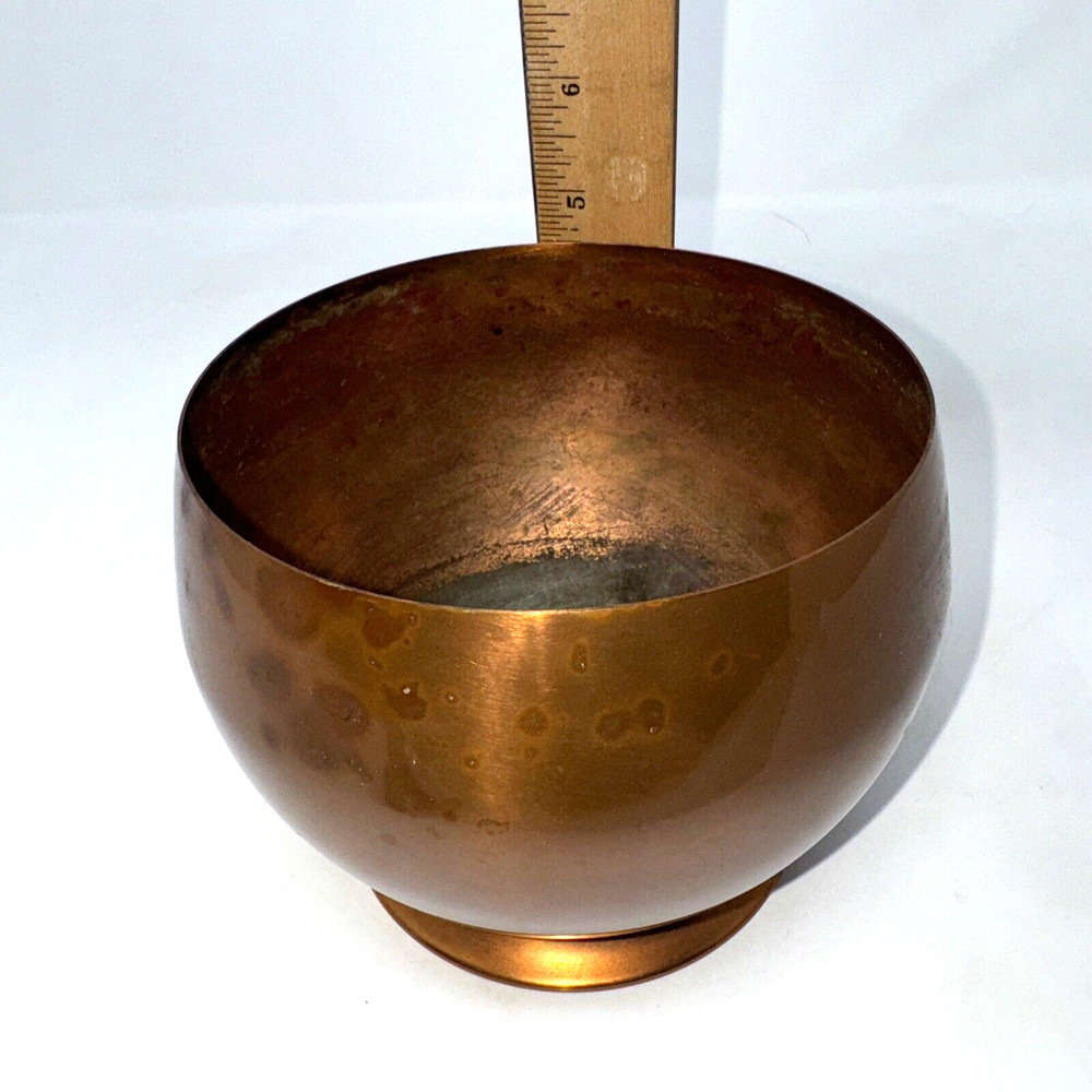 Primitive Coppercraft Guild 6" Copper Pedestal Flower Planter