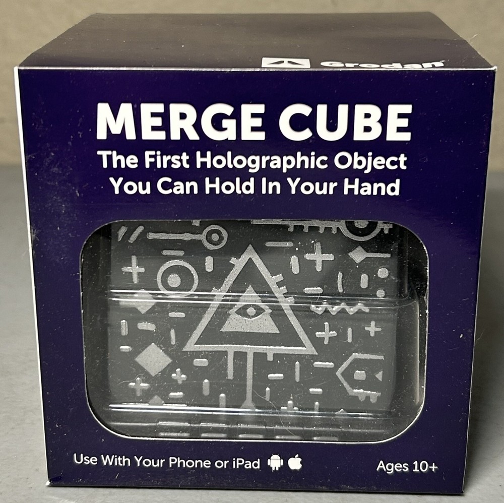 Grodan e-Gro Merge Cube Handheld Holographic Object Apple Droid Virtual Reality