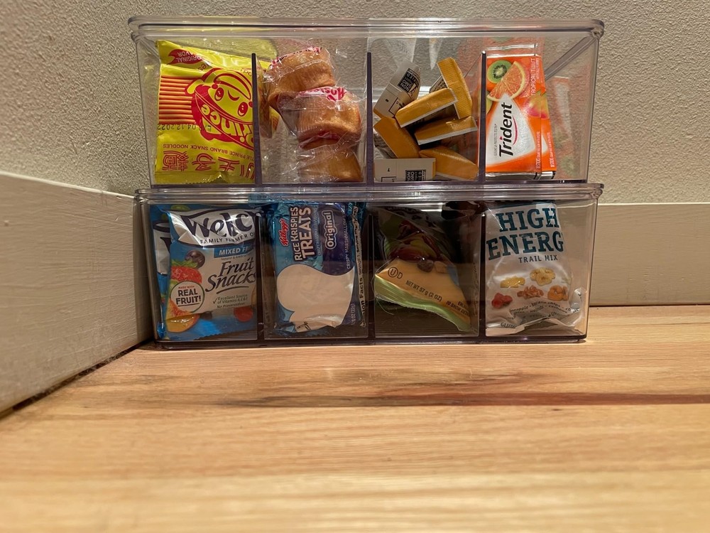 ClearSpace Plastic Pantry Organization and Storage Bins with 2 Pack, Clear