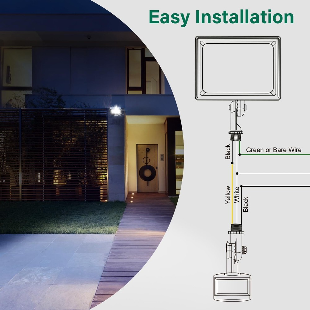 2 Pack Motion Sensor, 180-Degree Replacement Motion Detector, Adjus... Fast Ship