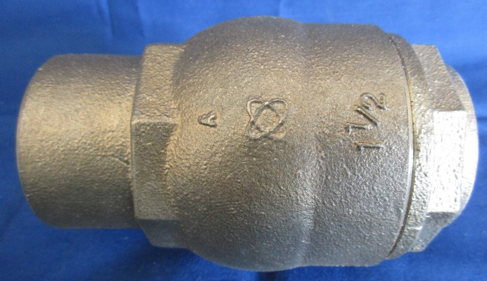 1-1/2" SOLDER SWEAT BRASS CHECK VALVE 250 CWP "NO BOX"