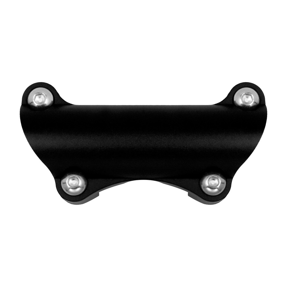 Black 1.25" Handlebar Riser Tip Clamp Kit 2" Large Fit For Harley