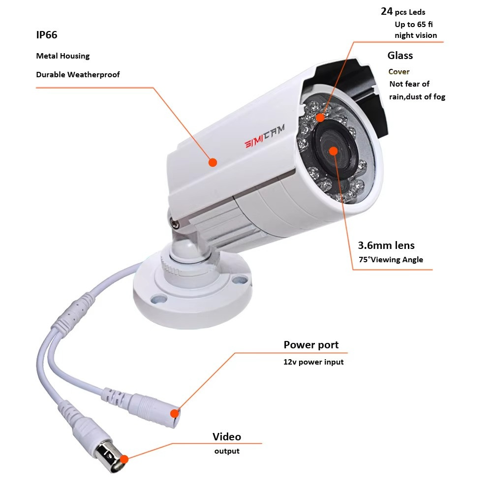 CCTV DVR Night Vision Surveillance Camera