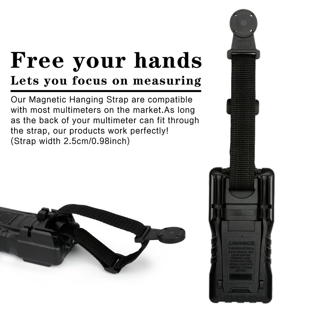 Multimeter Magnetic Hanging Strap,Multifunctional Strap Kit black