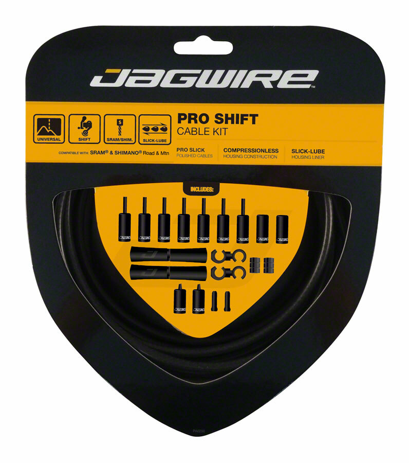 Jagwire Pro Shift Kit Black, Gray, Green, White, Blue, Yellow, Celeste, Red