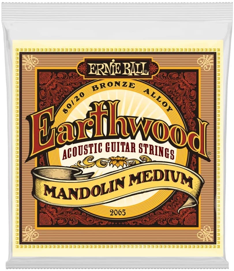 Ernie Ball Earthwood #2065 Mandolin Medium 80/20 Bronze Loop End Set .010 - .036