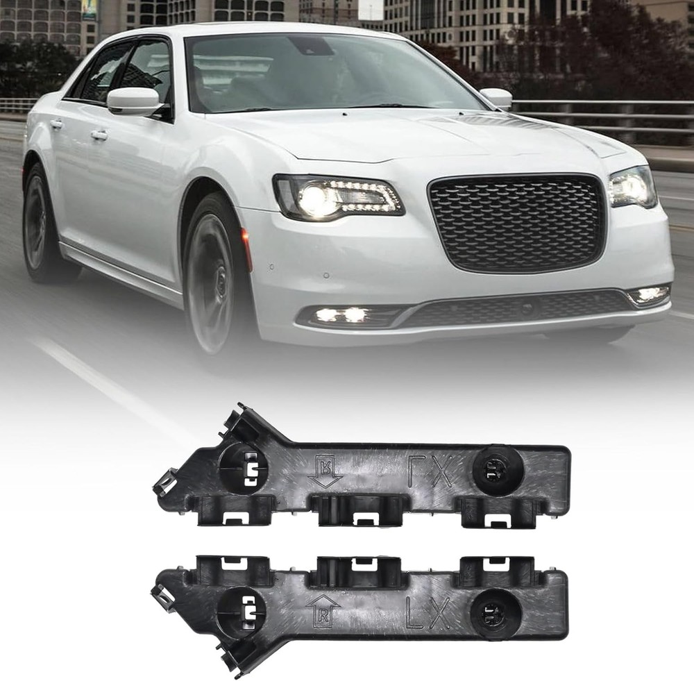 Front Bumper Retainer Support Lower Bracket, Left and Right, Replacement for 300