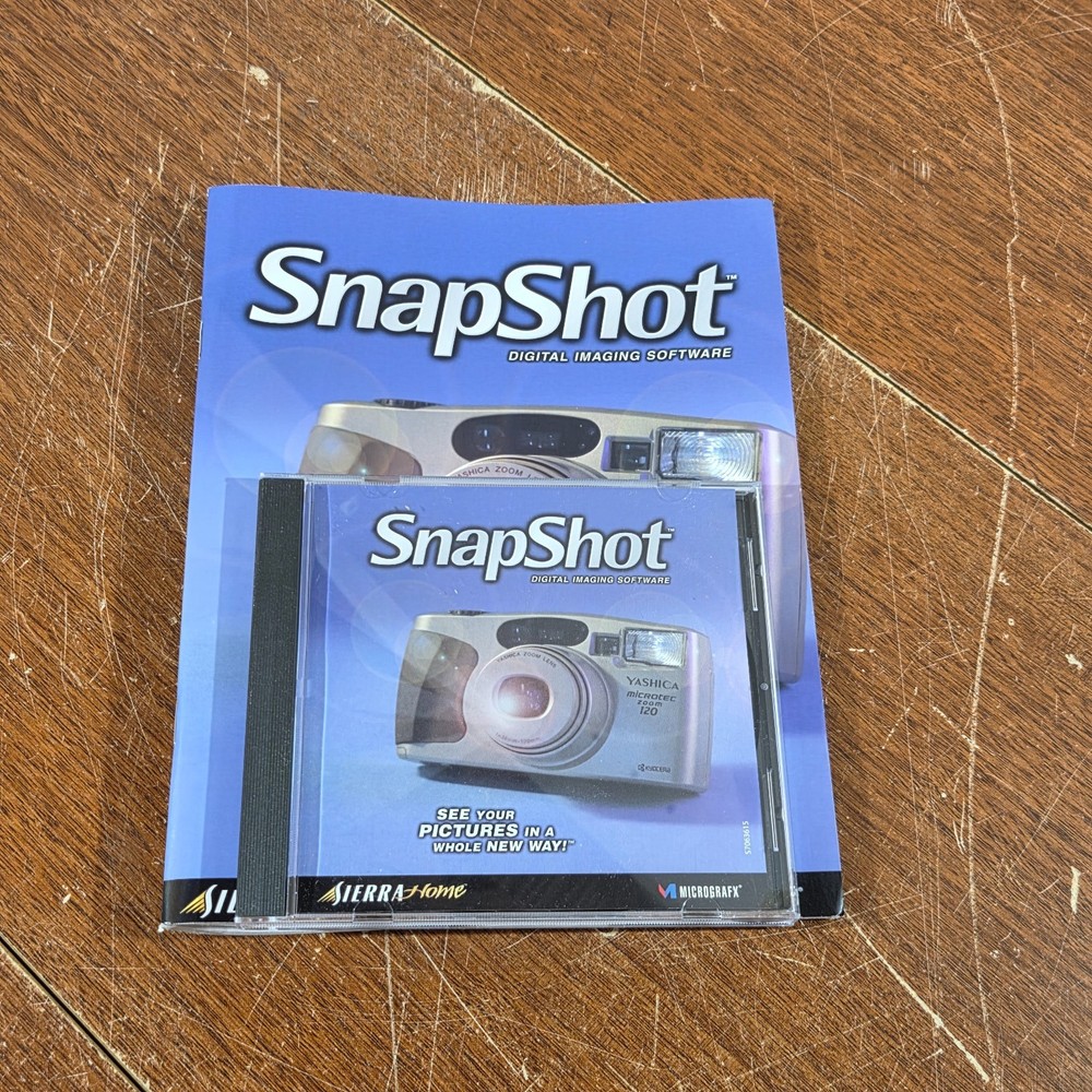 Vintage Snap Shot Digital Editing Software Micrografx