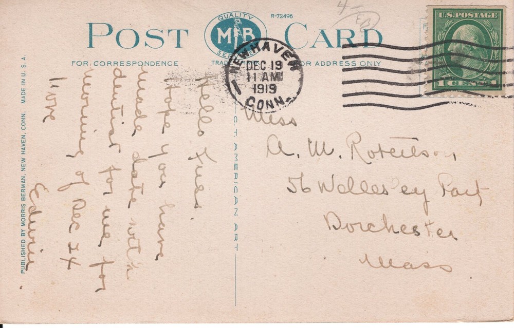 SHEFFIELD SCIENTIFIC SCHOOL, NEW HAVEN, CT - PC2040