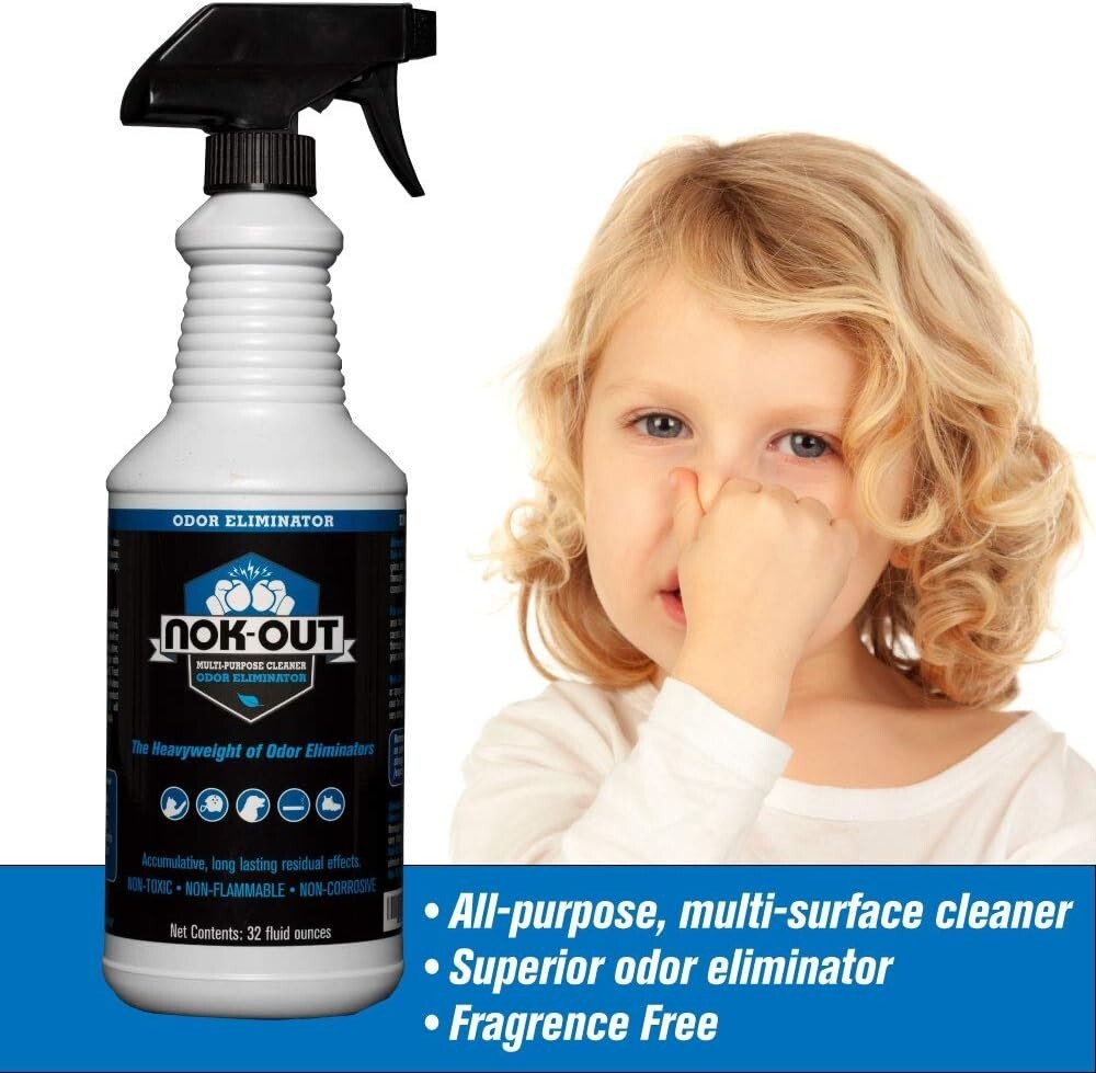 Unscented Pet Odor Remover Spray, 32oz Multi-Purpose Cleaning Solution