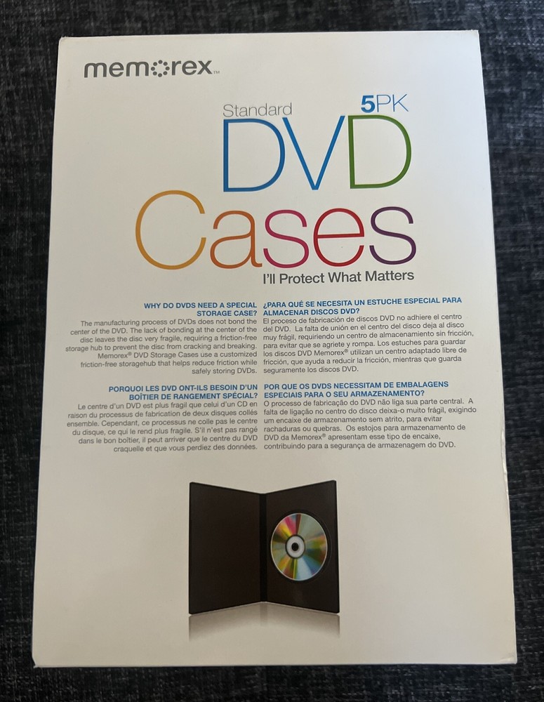 Memorex DVD Storage Cases 5-Pack